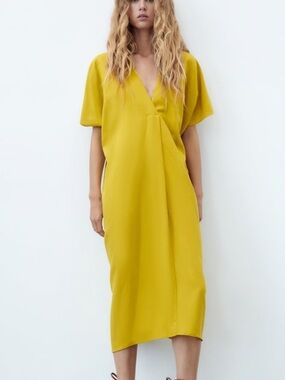 zara yellow crochet dress Zara - Crochet Butterfly Combination Dress - Light Yellow - 2 Years (36,2 Inches)